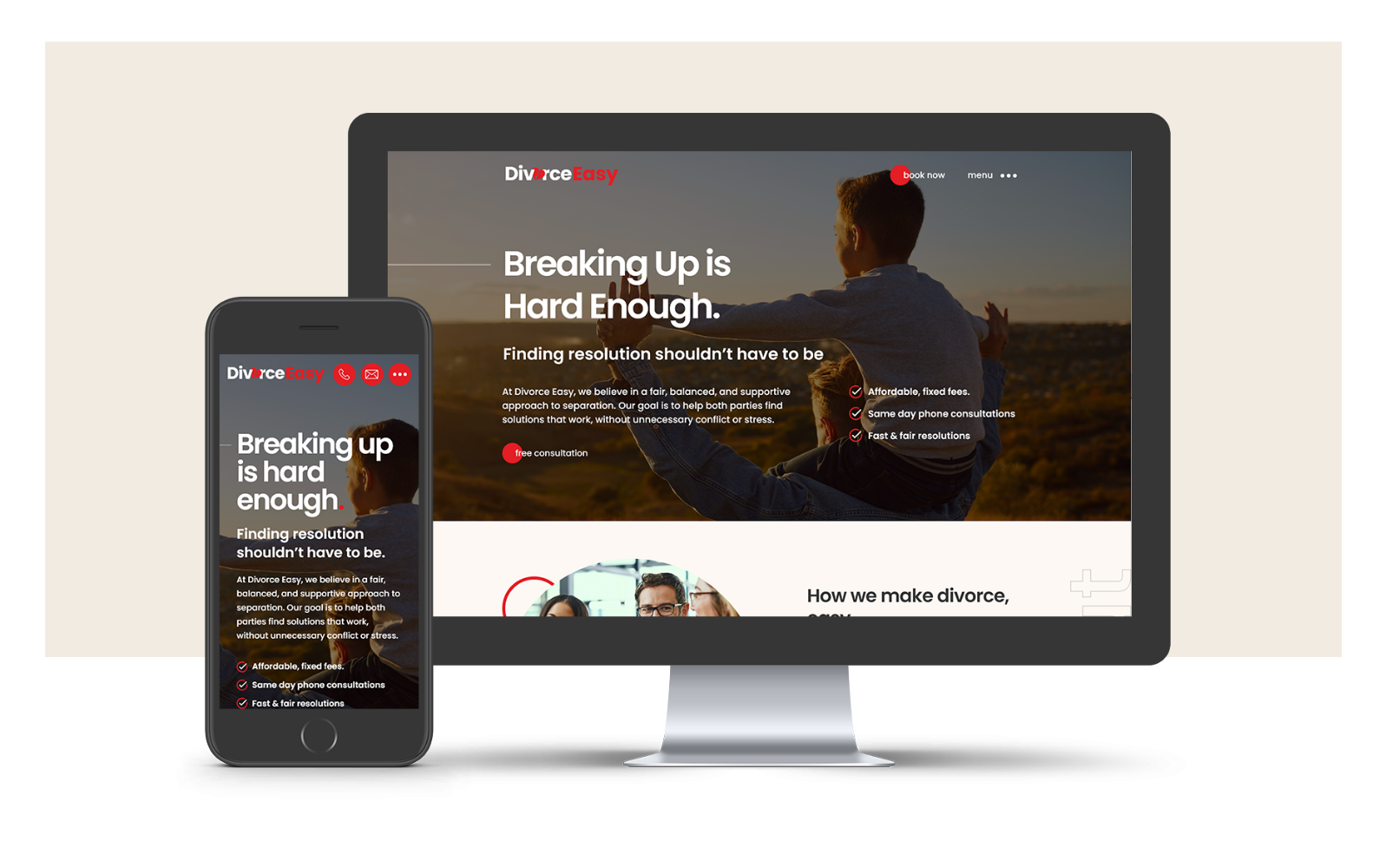 Divorce Easy UX Design