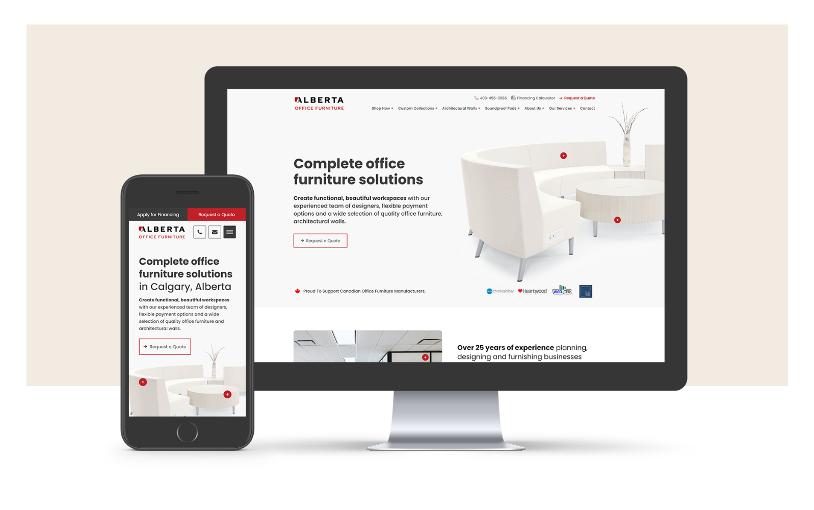 Alberta Office Furniture UX Design