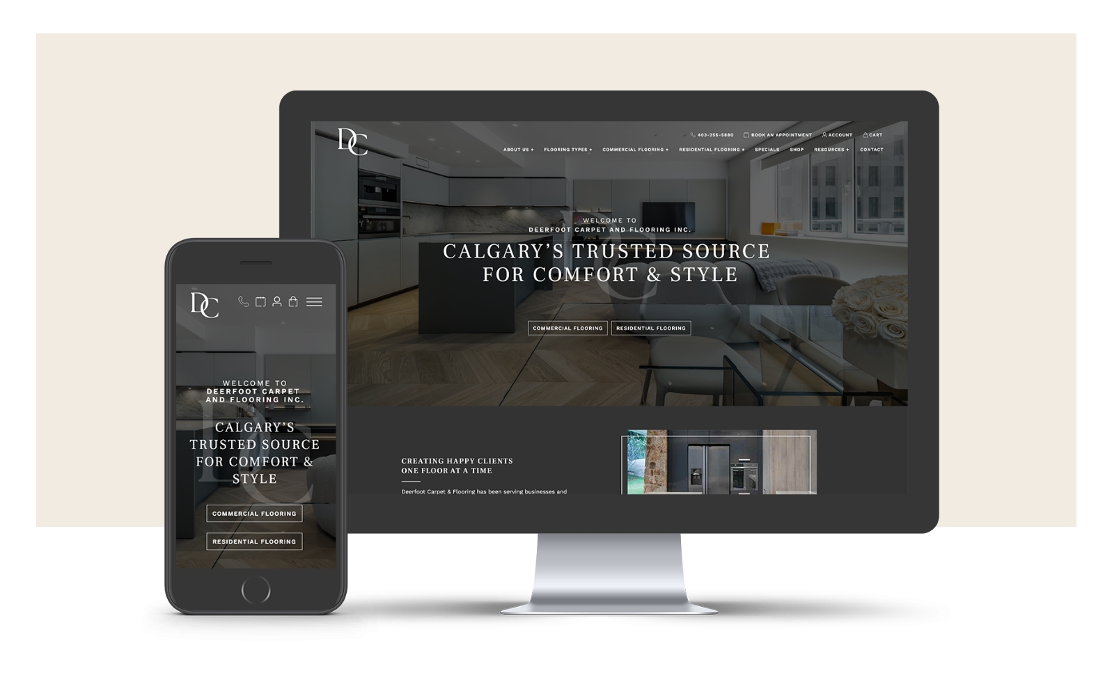 Deerfoot Carpet UX Design